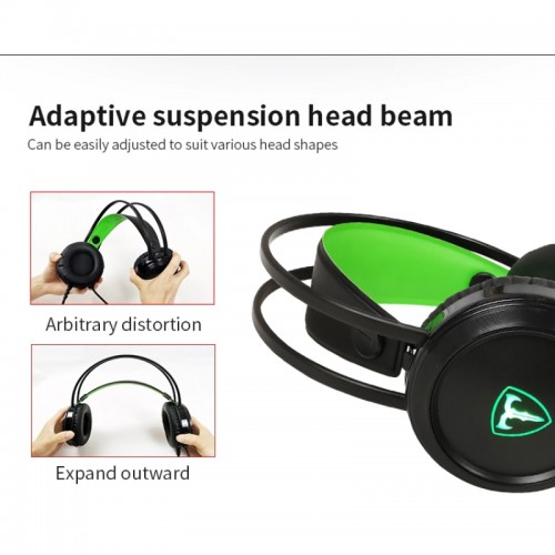  T-DAGGER T-RGH202  Ural OD3.5 Stereo LED PC Computer Wired Gaming Headphone With Microphone